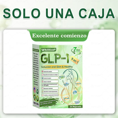 𝐁𝐮𝐢𝐥𝐝𝐋𝐞𝐚𝐟® 𝑮𝑳𝑷-1 𝐅𝐢𝐭 & 𝐕𝐢𝐭𝐚𝐥 8 en 1 𝐒𝐨𝐥𝐮𝐜𝐢ó𝐧 𝐎𝐫𝐚𝐥✨ (Solo una vez al día, cambios visibles en 7 días) Para obesidad, salud cardiovascular, diabetes, apnea del sueño, salud intestinal, problemas articulares y más